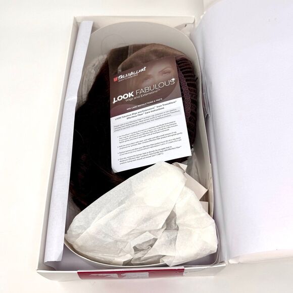 Tressallure Blaze Wig WALNUT Brown Mono Top/Lace Front Synthetic Fiber NIB - Picture 7 of 7